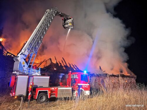 pożary w gospodarstwach, drogosze, powiat kętrzyński, Bzinica Nowa, powiat oleski