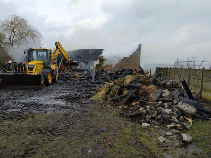 rososza, powiat ławski, pożar w gospodarstwie, noworodek zginął w pożarze