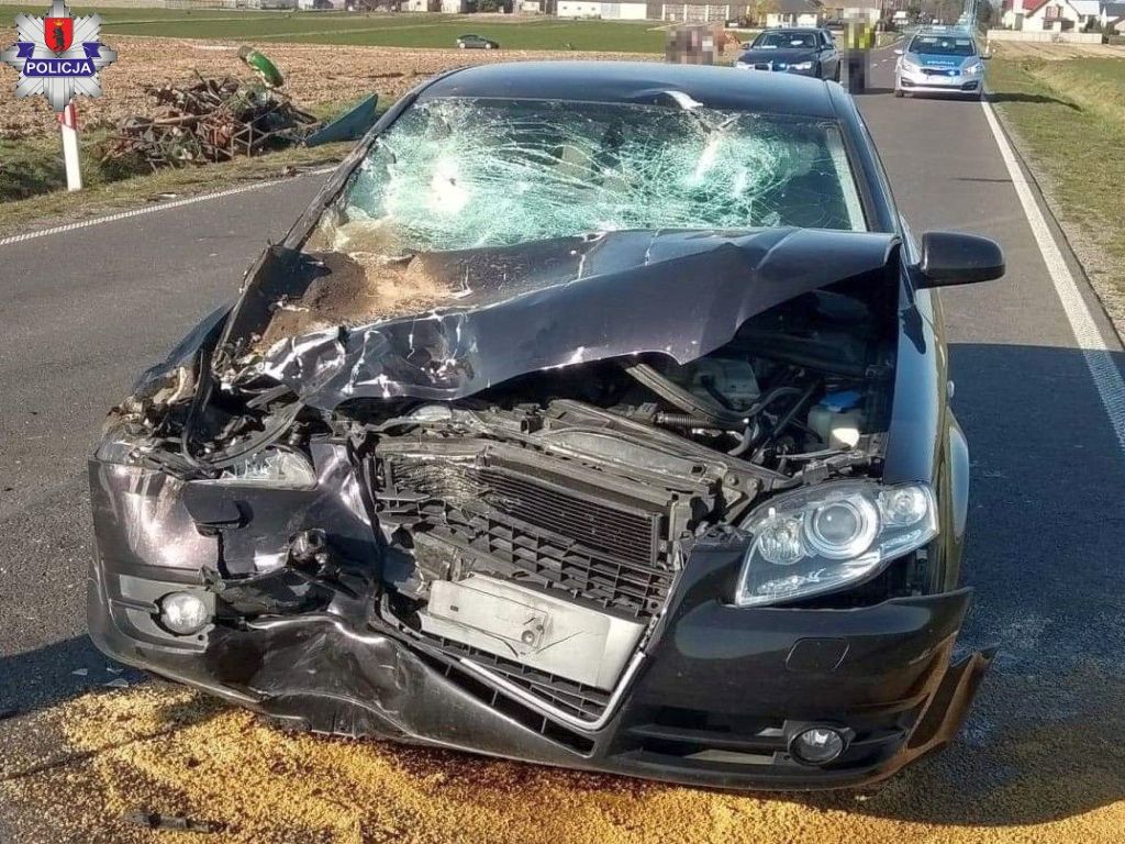 wypadki z udziałem ciągników rolniczych, wypadki na drogach, gmina Wojcieszków, Marcin Józwik