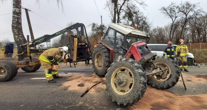 wypadki z udziałem ciągników rolniczych, wypadki na drogach, pieckowo, mirkowo, Anna Baluta