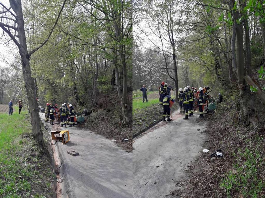 wypadki z udziałem ciągników rolniczych, Krużlowa Wyżna, barcice, Sądecczyzna