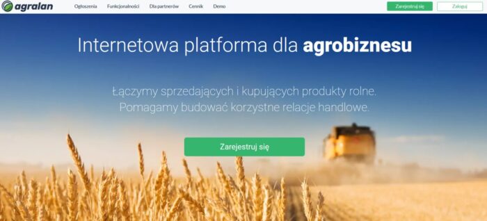 zboże, internet, handel, Agralan