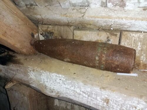 niewybuchy w gospodarstwie,  gmina Rzeczenica, powiat człuchowski