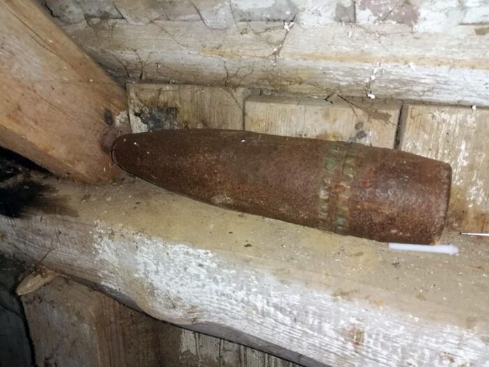 niewybuchy w gospodarstwie,  gmina Rzeczenica, powiat człuchowski