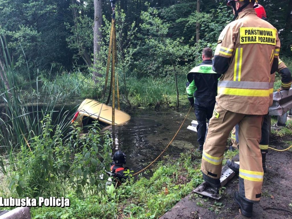 auto w stawie, Pałck, Kije, powiat świebodziński, Karol Wesołowski