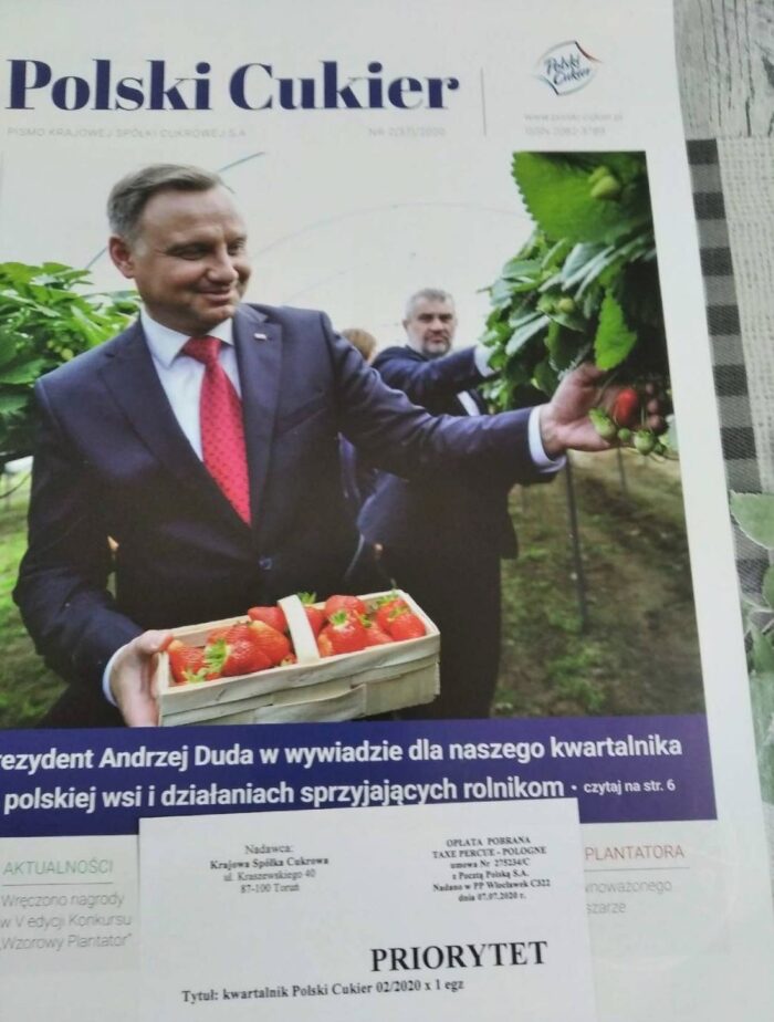 polski cukier, kwartalnik polski cukier, ksc, andrzej duda, wybory, polityka