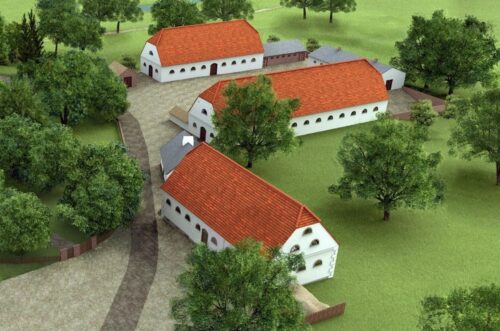 spichlerz dworski, kujawsko-pomorskie, spichlerz w centrum Kłóbki