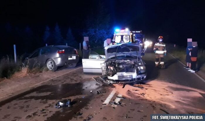 wypadek, świętokrzyskie, policja