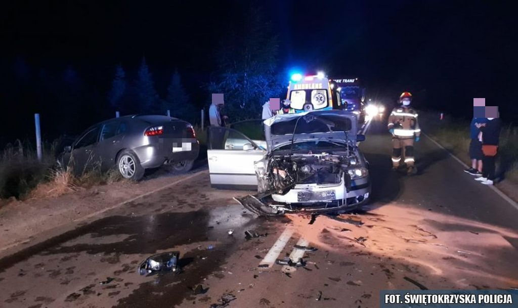 wypadek, świętokrzyskie, policja