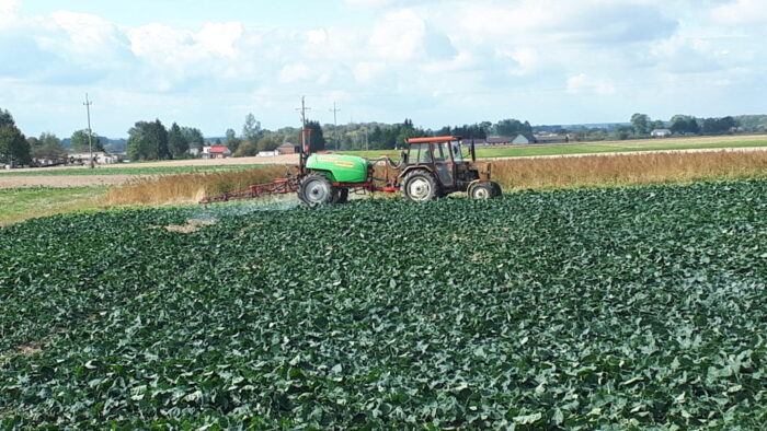 ciągnik, oprsykiwacz, rzepak, Sahryń