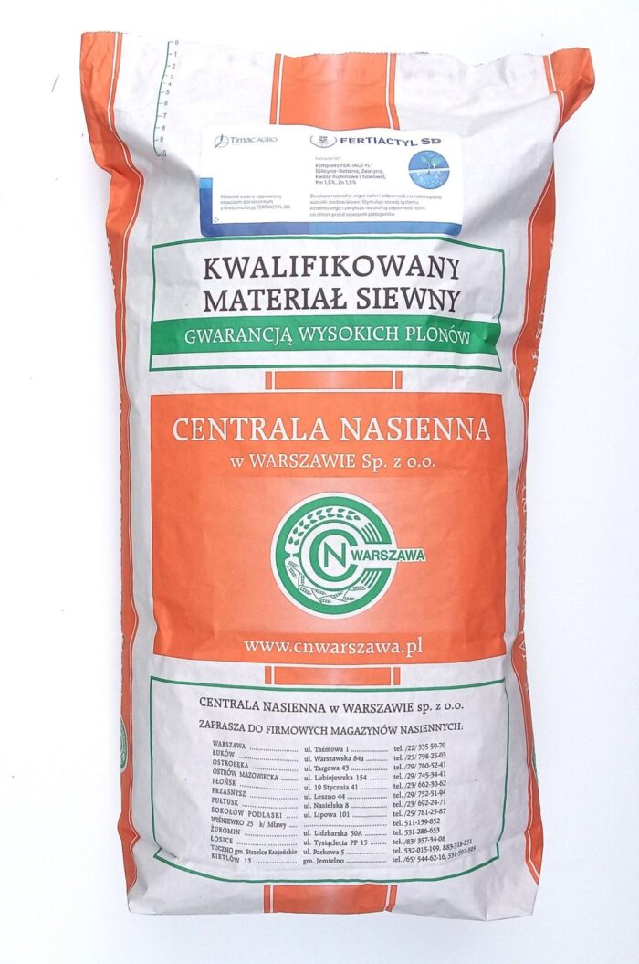 pszenica Euforia, Fertiactyl SD, Timac Agro, Centrala Nasienna w Warszawie, ziarno pszenicy do siewu