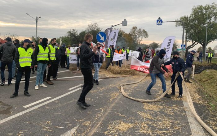 protest w koszutach, protest rolników, michał kołodziejczak, piątka dla zwierząt