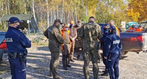 polowanie, postrzelony myśliwy, Okrągłe, powiat biłgorajski