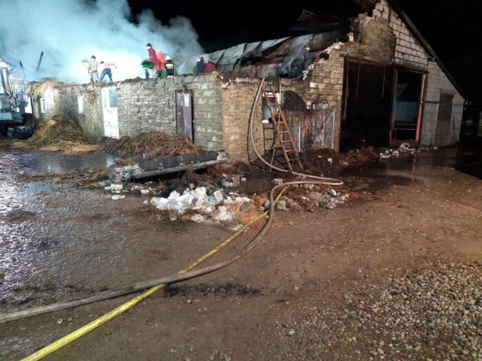 pożar w gospodarstwie, Koniecbór, powiat suwalski, Robert Senda