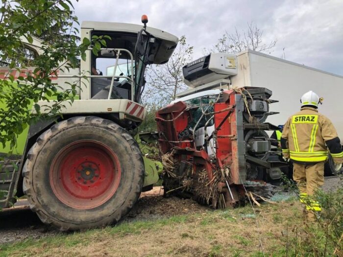 sieczkarnie, wypadki na drogach, Cieszęta, otmuchów