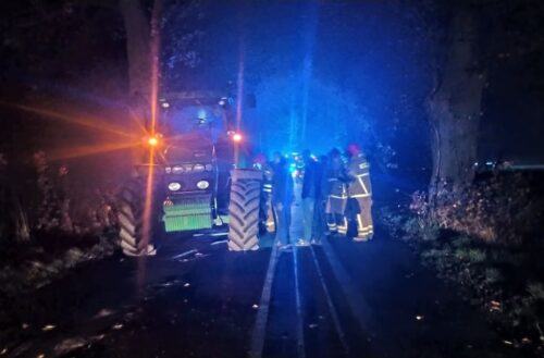 wypadki z udziałem ciągników, wypadki na drogach, Boniowice, powiat tarnogórski