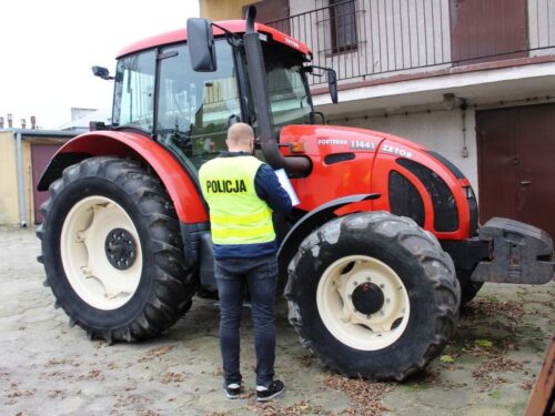 kradzieże traktorów, powiat łowicki, kpp Łowicz, paserstwo