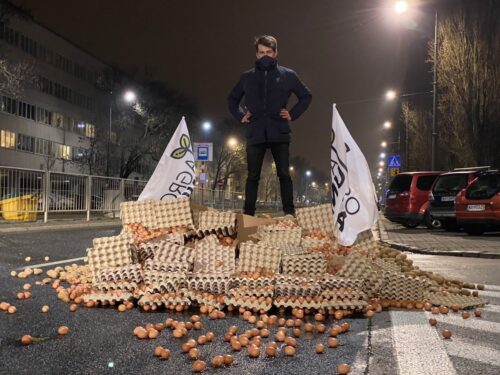 agrounia, protest rolników, strajk rolników, agrounia w warszawie, protest na ulicy mickiewicza