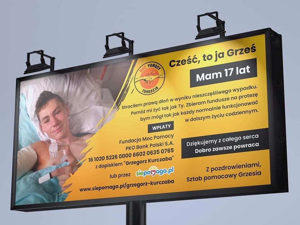 gmina Raszków, wypadki w gospodarstwach, pomoc dla grzegorza