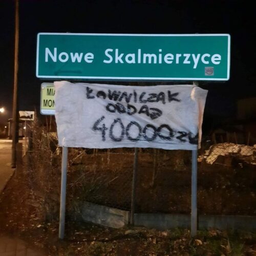 Nowe Skalmierzyce, protesty rolników, Tomasz Ławniczak, Małgorzata Michaś