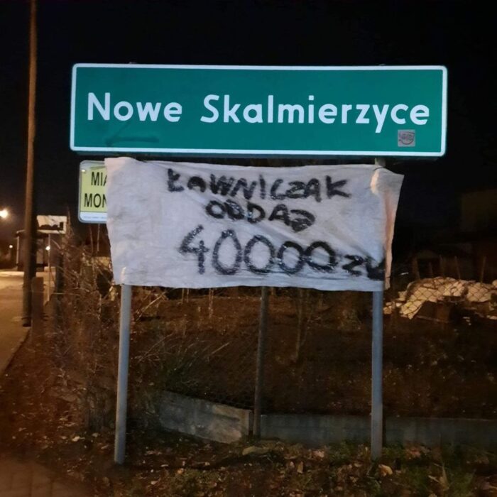 Nowe Skalmierzyce, protesty rolników, Tomasz Ławniczak, Małgorzata Michaś