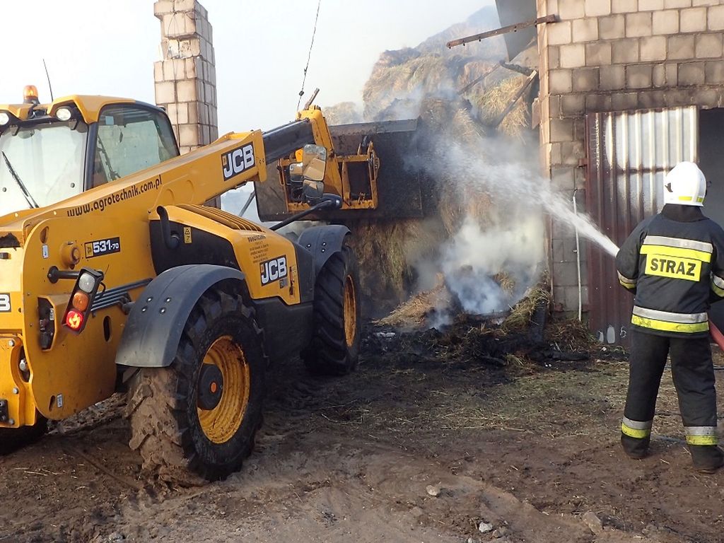 pożary w gospodarstwach, gmina Szczytniki, powiat kaliski
