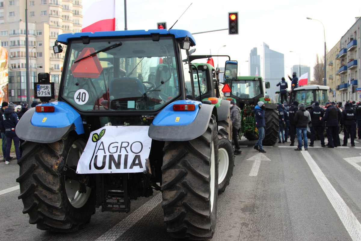 strajk rolników, protest rolników, agrounia, michał kołodziejczak