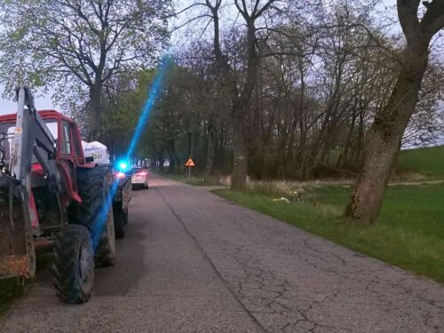 wypadki z udziałem ciągników, wypadki na drogach, żabowo, powiat sierpecki, gmina Kulesze Kościelne