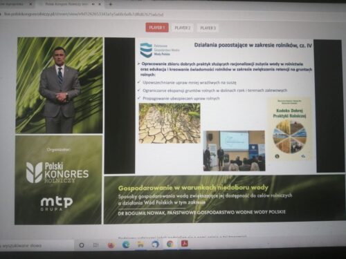 gospodarowanie wodą, Wody Polskie, woda dla celów rolniczych, ograniczanie niedoborów wody