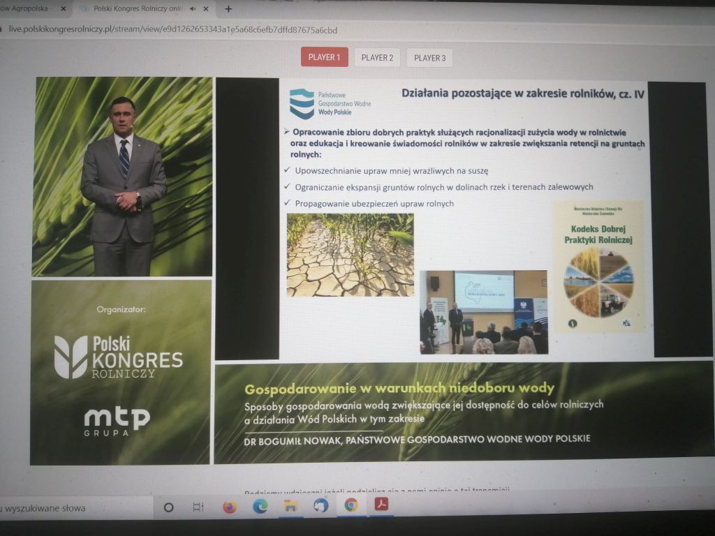 gospodarowanie wodą, Wody Polskie, woda dla celów rolniczych, ograniczanie niedoborów wody