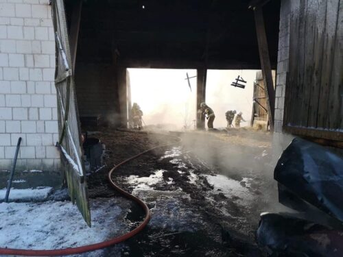 pożary w gospodarstwach, Sarnowa Góra, powiat ciechanowski, Damian Kołpaczyński