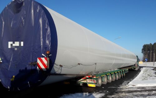 transport wiatraków, inspekcja transportu drogowego, trasa s3