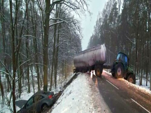 wypadki z udziałem ciągników rolniczych, wypadki na drogach, Oborniki, Leszek Walczak