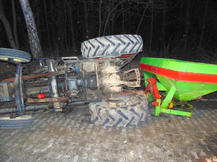 wypadki z udziałem ciągników rolniczych, wypadki na drogach, Kowalików, powiat rawicki, powiat międzychodzki