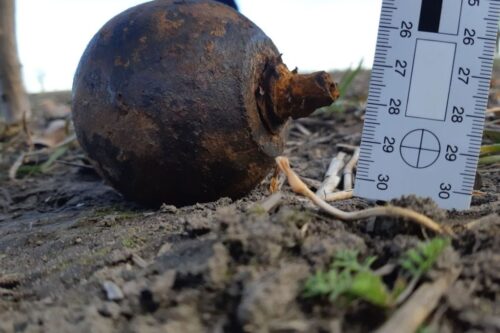 Izabella Drobniecka, popowo, Granat AG-2, niewybuchy na polach