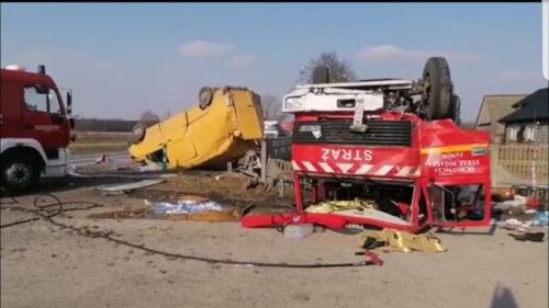 wypadek wozu OSP, Janów, gmina Ostrówek, ochotnicza straż pożarna