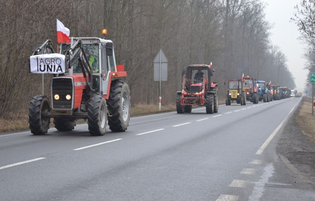 protest rolników, blokada, AGROunia, Michał Kołodziejczak,NSZZ Rolników Indywidualnych "Solidarność