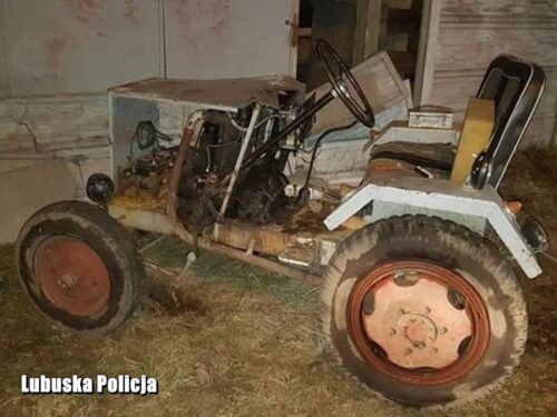 bobrowice, traktor-samoróbka, Justyna Kulka, KPP Krosno Odrzańskie