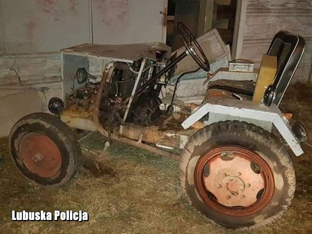 bobrowice, traktor-samoróbka, Justyna Kulka, KPP Krosno Odrzańskie