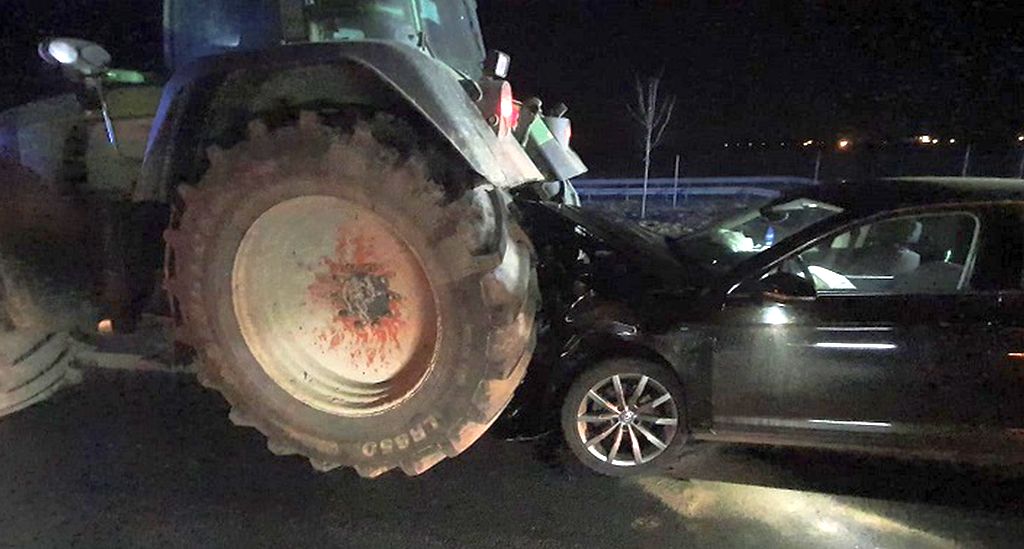 wypadki z udziałem ciągników rolniczych, wypadki na drogach, Skiereszewo, powiat gnieźnieński