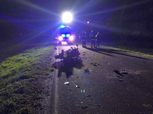 wypadki z udziałem ciągników rolniczych, wypadki na drogach, motocykliści, gmina Lubanie