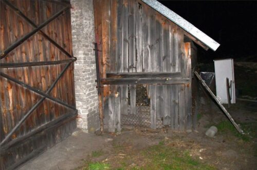 podpalenie stodoły, gmina Baranów Sandomierski, powiat tarnobrzeski