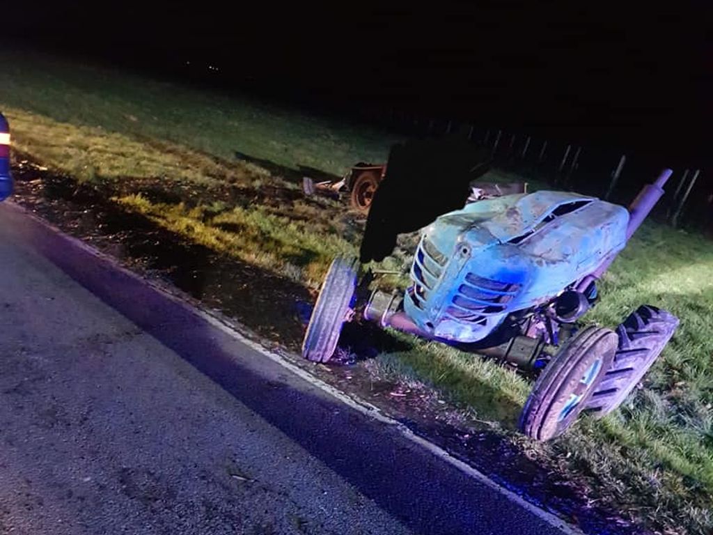 wypadki z udziałem ciągników rolniczych, wypadki na drogach, Trzylatkowo Duże