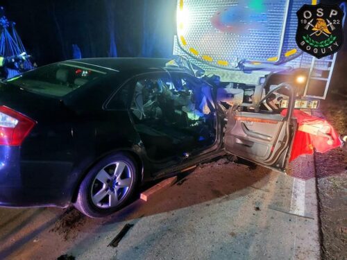 wypadek cysterny z mlekiem, konarze, powiat ostrowski, Marzena Laczkowska