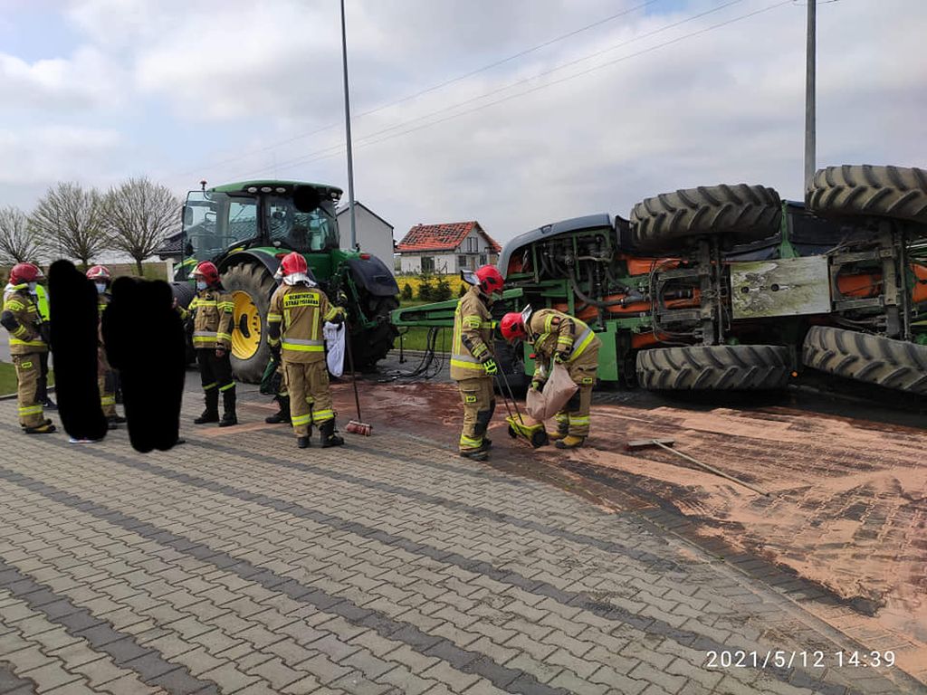 wypadek opryskiwacza, Gościno, powiat kołobrzeski, środek chwastobójczy