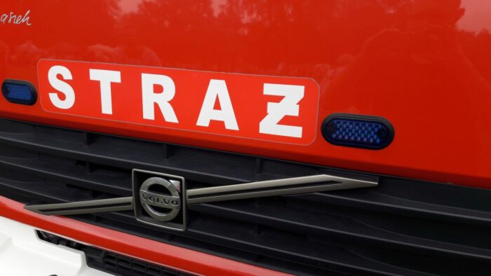 pożar, pożar w Dąbrowie Łużyckiej, policja, podpalenie