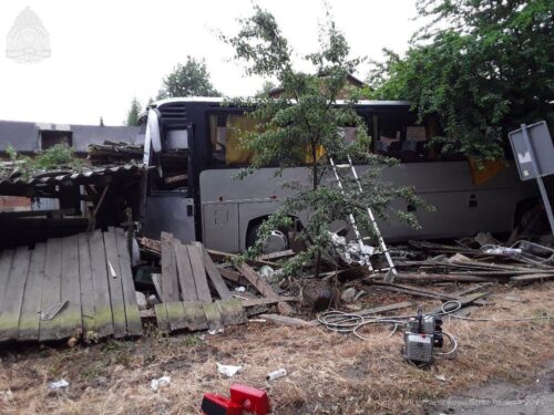 Autobus wjechał do gospodarstwa, Parzniewice, powiat piotrkowski, Izabela Gajewska