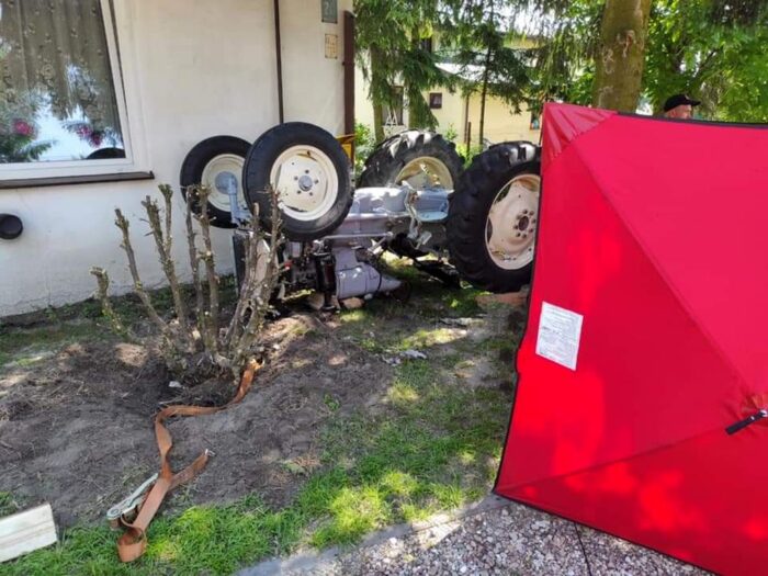 Wólka Rokicka–Kolonia, Pomlewie, powiat gdański, śmierć pod ciągniikami