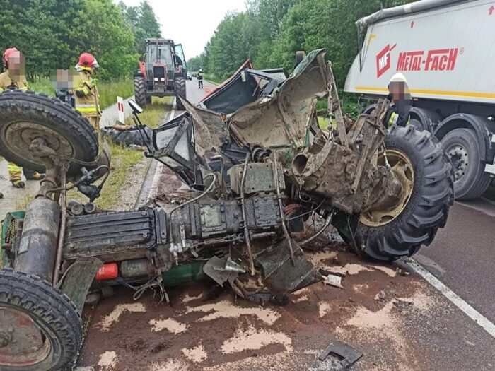 wypadki z udziałem ciągników rolniczych, Ludwinów, powiat łęczyński, Sękowo, powiat  szamotulski