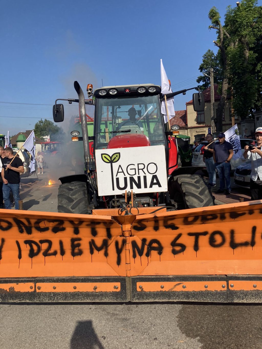 protesty rolników, blokada dróg, agrounia, walka z asf w Polsce, Srock